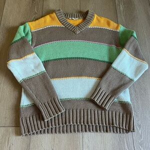 Zara multicolored Striped oversized women’s Sweater size M